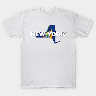 New York Colored State T-Shirt